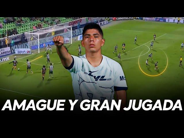 ¡GRAN JUGADA de PIERO QUISPE: AMAGUE y TACO con PUMAS UNAM!