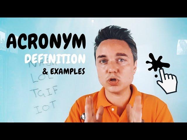 Acronym Definition & Examples 