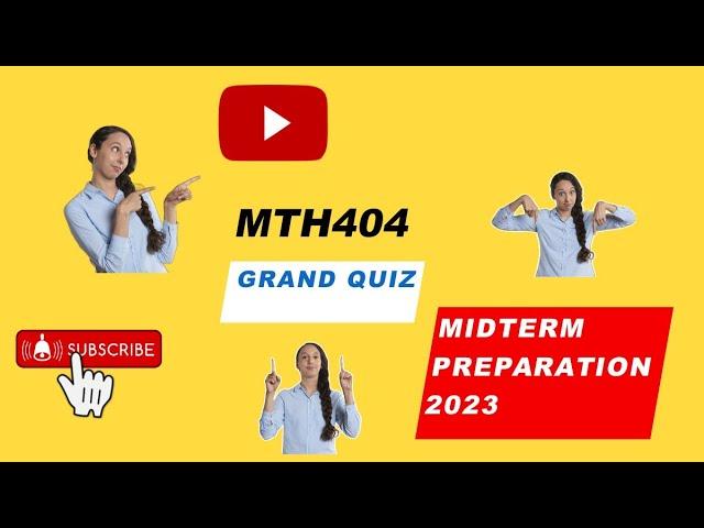 MTH404 midterm past papers// MTH midterm preparation 2023//Maths with Iqra hafsa