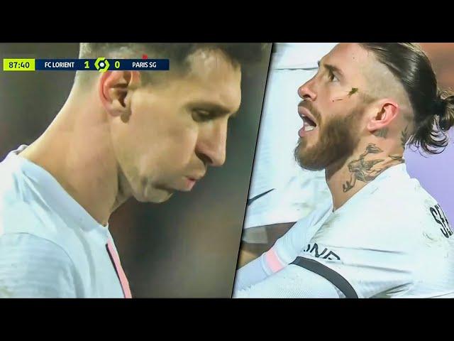 Sergio Ramos Red Card Again... Messi Reaction PSG