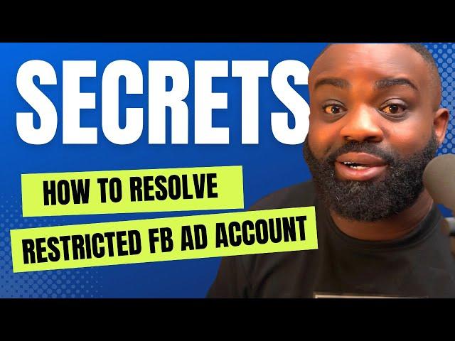 How to Fix a Restricted Facebook Ad Account // Step by Step Guide