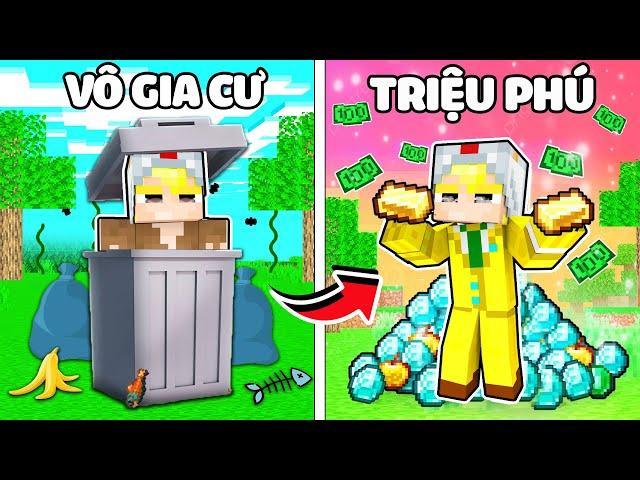 TÔ GÀ THỬ THÁCH 24H TỪ NGƯỜI VÔ GIA CỪ NGHÈO TRỞ THÀNH TRIỆU PHÚ SIÊU GIÀU TRONG MINECRAFT