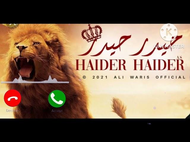 Mera maula haider haider ringtone Allah /   Tone Y.;