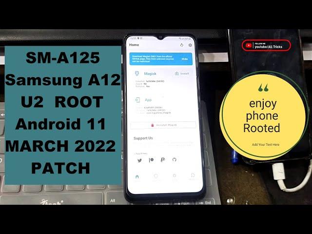 Samsung A12 U2 Android 11 Root SM-A125 U2 Root