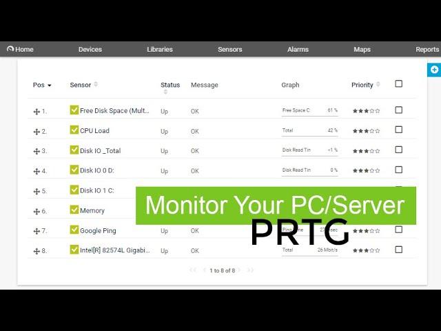 How to monitor PC/Server with PRTG