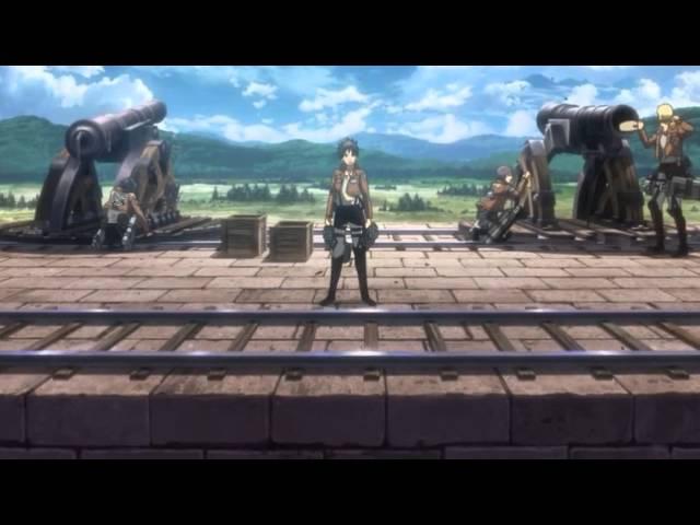 Shingeki No Kyojin (Attack On Titan) Episode 4 ending scene - The collosal titan attacks