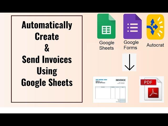 Send Auto Generated pdf Invoice to Customer email | Business Process Automation | Google Workspace