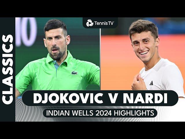 Dramatic Novak Djokovic vs Luca Nardi Match | Indian Wells 2024 Extended Highlights