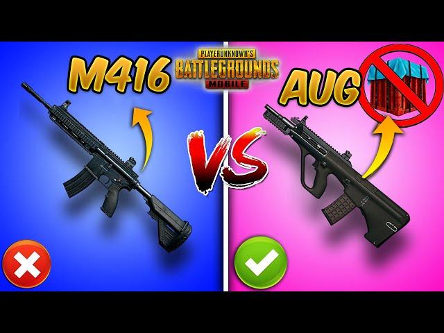 M416 vs AUG Which is Better? (Update 2.8 Patch) PUBG Mobile Weapon Comparison