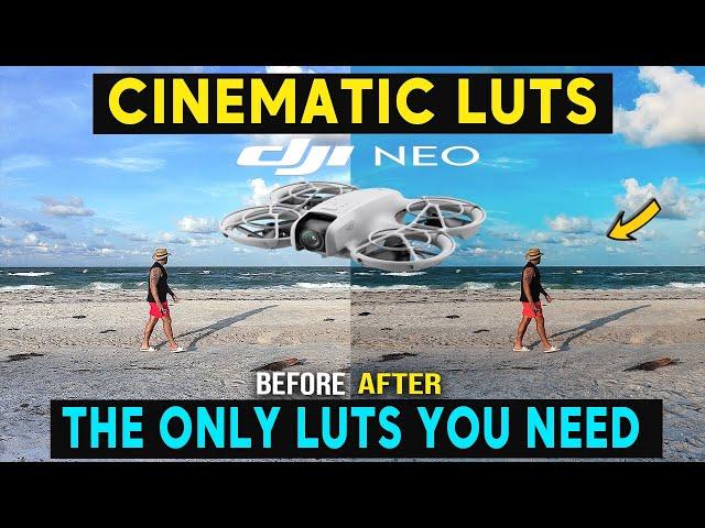 DJI NEO Cinematic LUTS - COLOUR GRADE IN SECONDS!