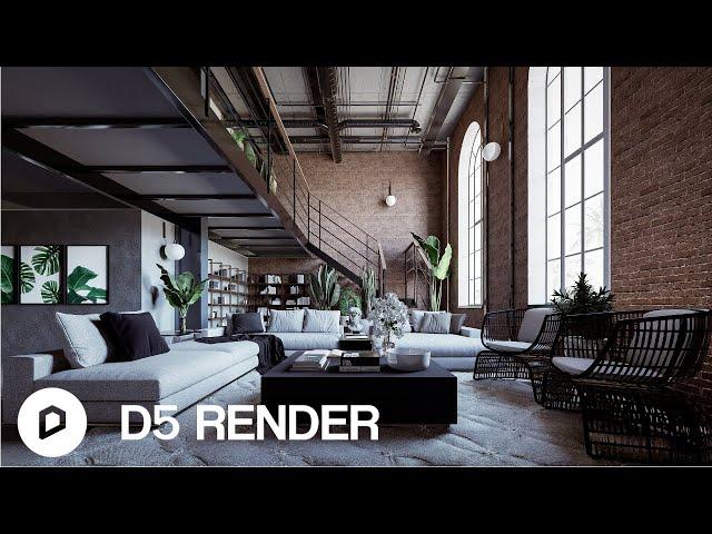 D5 Render 2.3 - Realistic Living Room #6 (interior render)