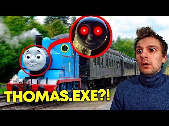 Whenever You See THOMAS EXE SCP THE STEAM TRAIN At Abandoned Railroad Track, RUN AWAY FAST!! (SCARY)