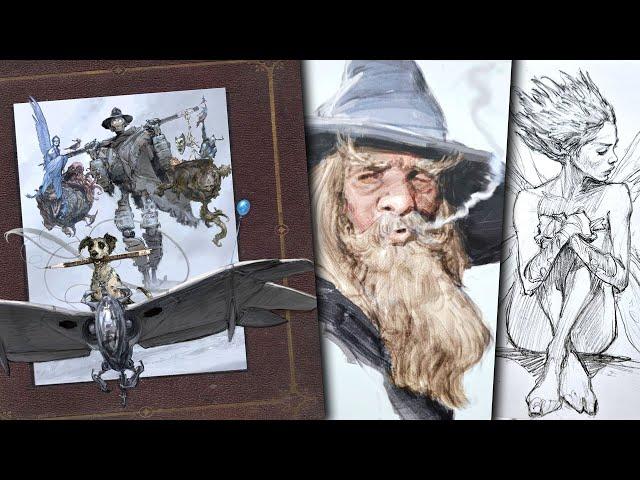 Iain McCaig Sketchbook Once Upon a Time sketchbook preview. Amazing Fantasy art