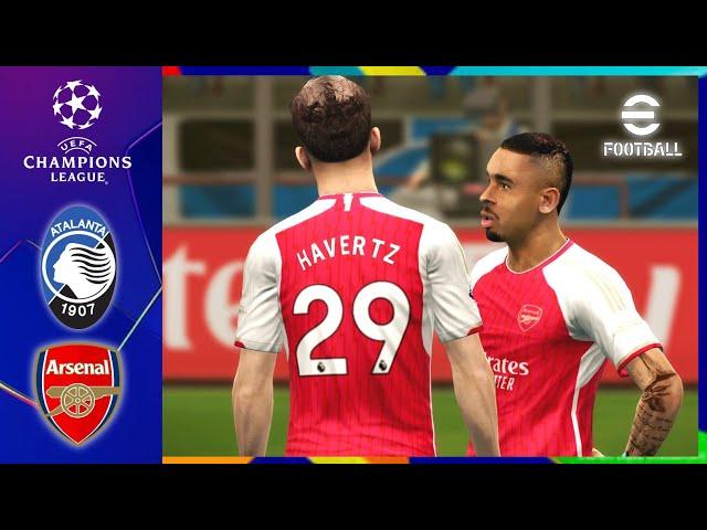 ATALANTA VS ARSENAL - UEFA CHAMPIONS LEAGUE - PES 2013 PATCH 2024 - PES 2013 GAMEPLAY