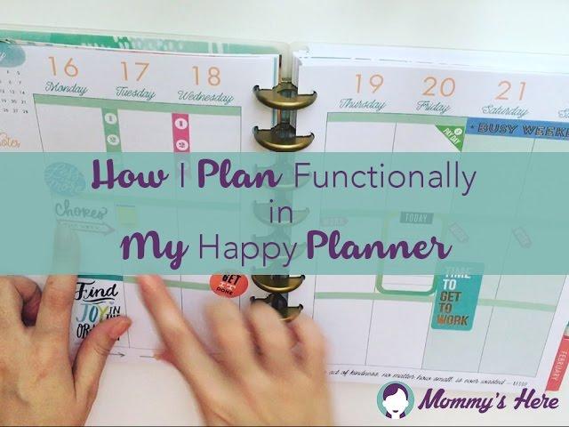 Functional Planning in My Happy Planner