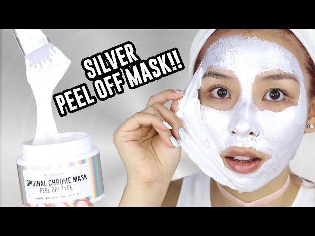 Silver Chrome Peel off Mask + GIVEAWAY!  -  TINA TRIES IT