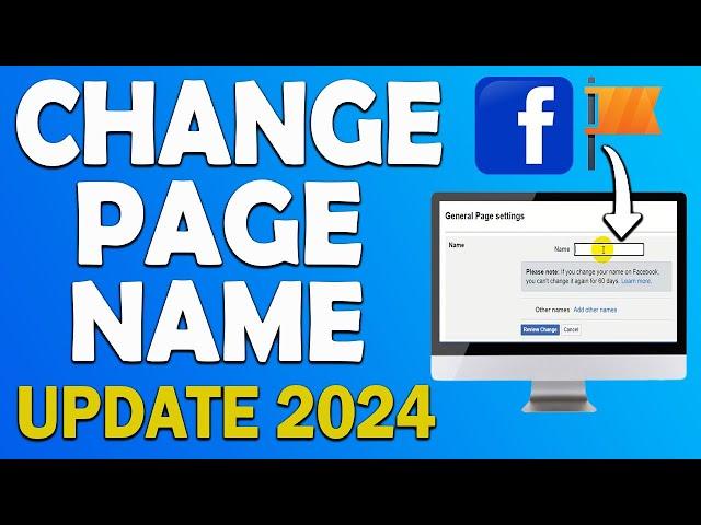 How to change Facebook page name on pc/laptop [UPDATE 2024]