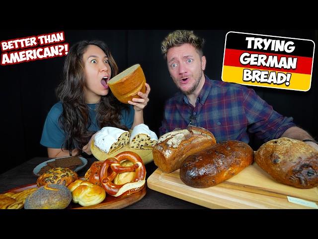 We Try Traditional GERMAN BREAD! *American Reacts*