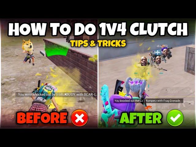 HOW TO CLUTCH 1V4 IN BGMI/PUBG MOBILEBEST CLUTCH TIPS & TRICKS MEW2 ( Part-1 )