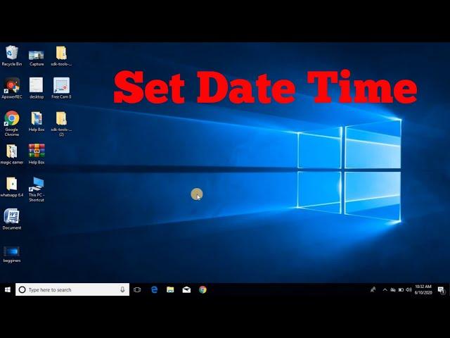 How to set Date Time on Computer Desktop Or Laptop