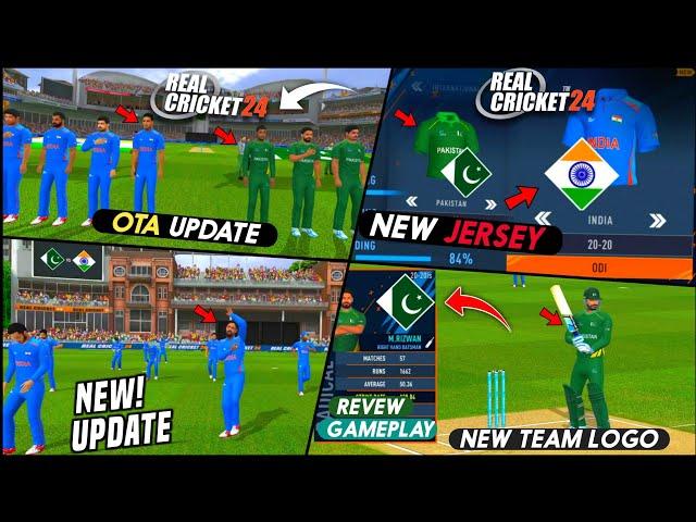 Real Cricket 24 Finally Update: New ODI Jersey - New team Logo {OTA Update} Full Gameplay!!