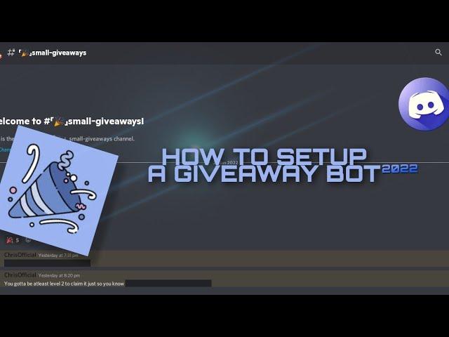 How to setup the Discord Giveaway Bot | 2022 | EASY