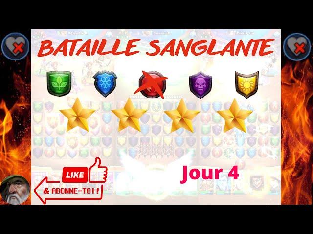 Tournois Raid 4 ⭐ Batailles SANGLANTE 🩸 chao  J4 Empires and Puzzles