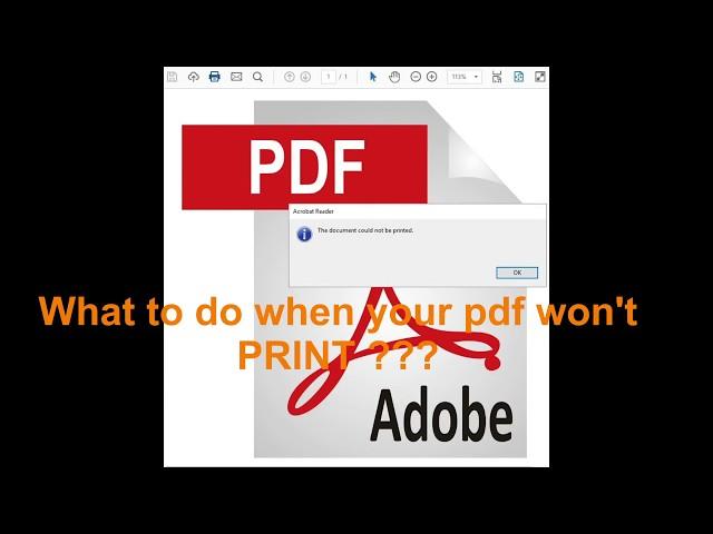 PDF error: the document could not be printed, No Pages Selected to Print (Solved)