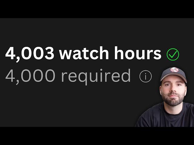 Getting 4,000 Watch Hours is EASY (here's how to do it)