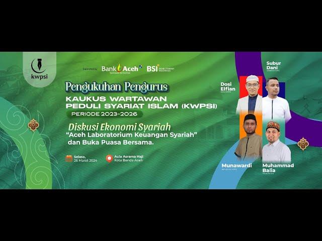 LIVE: Pengukuhan Pengurus Kaukus Wartawan Peduli Syariat Islam (KWPSI) Periode 2023-2026