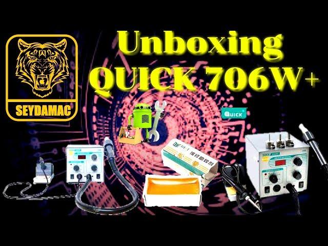 Unboxing Estacion QUICK 706W+ y rosin y kit de boquillas de tolvera de 45º