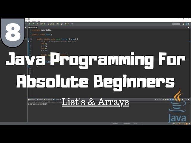 Java Tutorial for Beginners #8 - Arrays