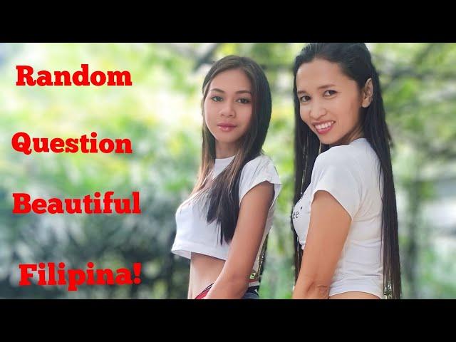 #beautiful Single Filipina  Random Question  Today With Baby Mae