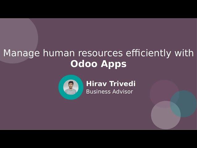 Manage human resources efficiently with Odoo Apps