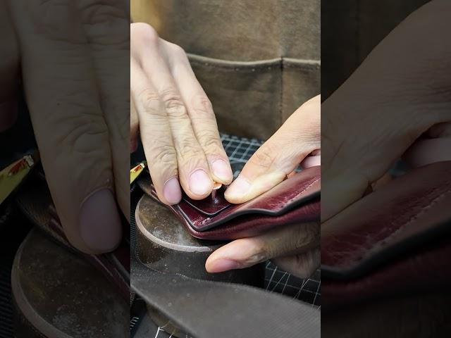 How to install copper rivets#shorts #bagmaking #leather #bag #brass  #shortsvideo #copper #rivet