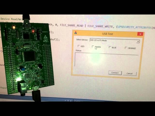 STM32F4 Discovery USB HID  Transfer Data Between a PC  Windows 8