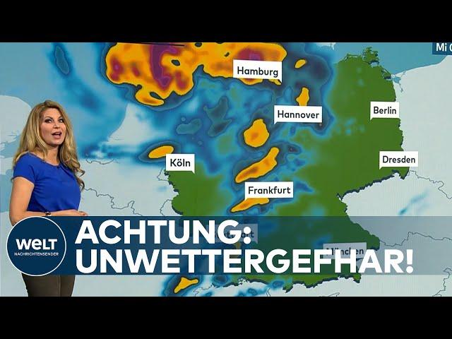 ACHTUNG: UNWETTERGEFAHR! Hier wird es heute unangenehm - Das Wetter in Deutschland