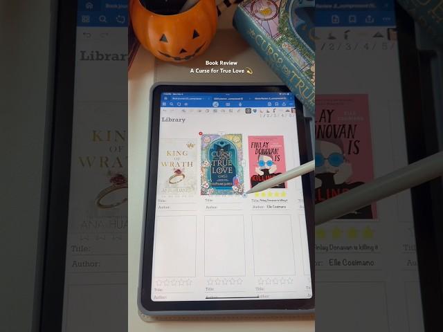 A Curse for true love Digital Book Review | Digital Book Journal | IPad Journal | Goodnotes app