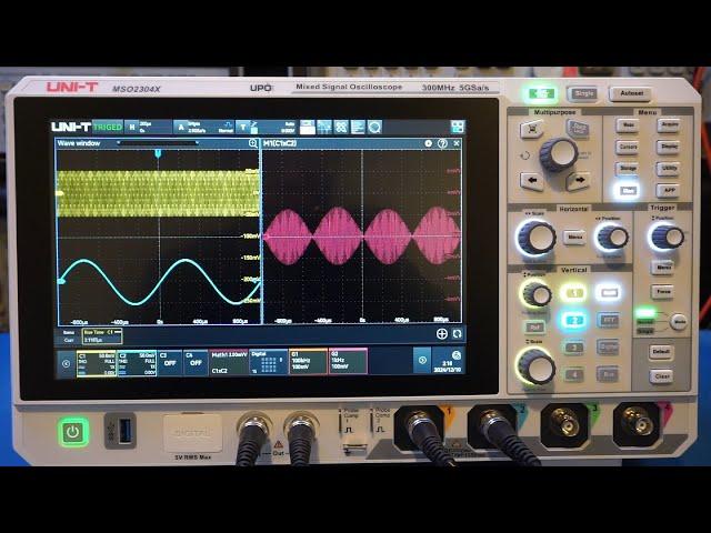 UNI-T MSO2304X 300 MHz Mixed Signal Oscilloscope Comprehensive Review