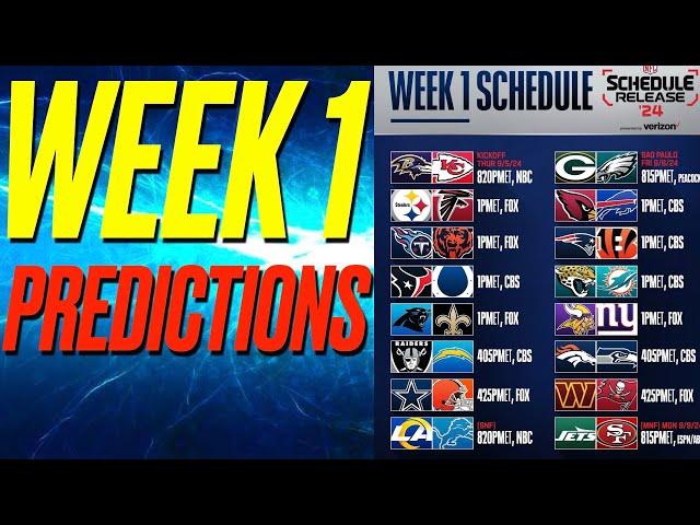 Predictions for EVERY WEEK 1 NFL GAME 2024