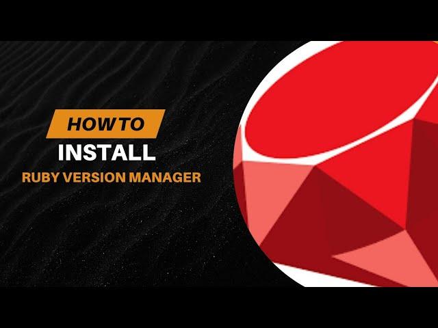 Ruby Version Manager (rvm) | rvm install