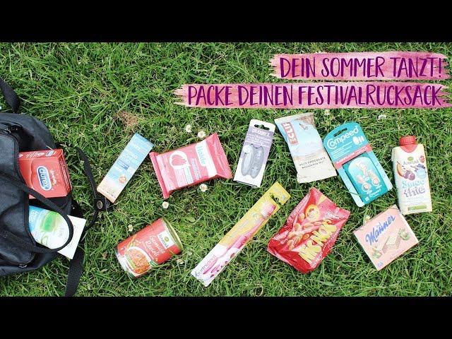 Packe Deinen Festivalrucksack