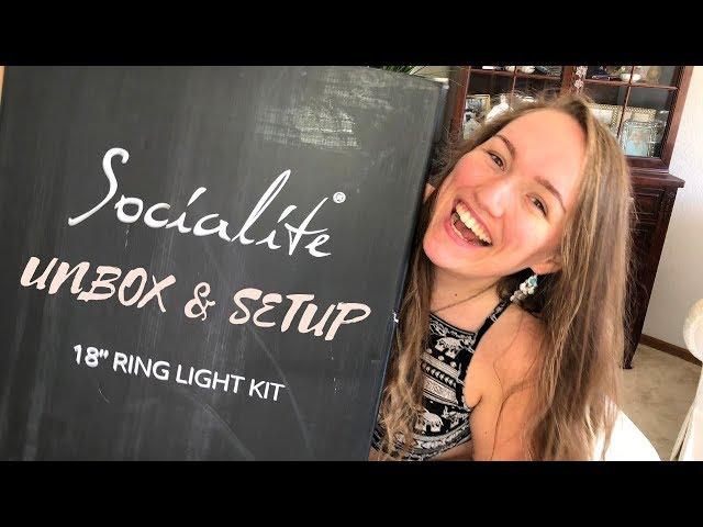 Unboxing & Setting up Socialite's 18" LED Light Ring Kit