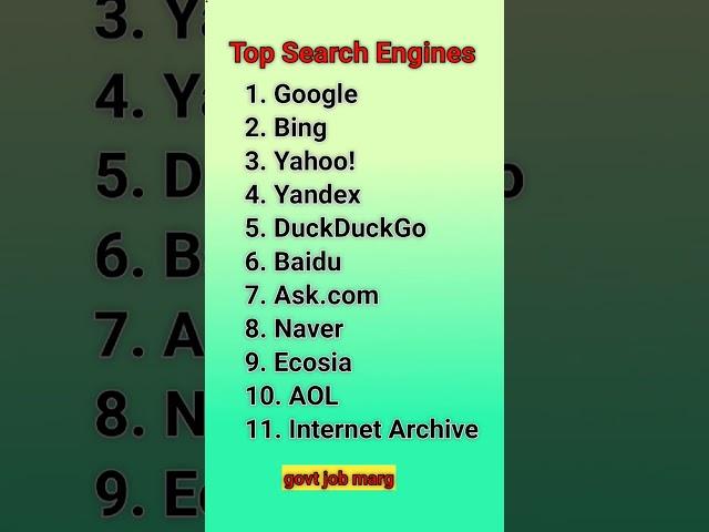 top search engine || computer gk || short video ||