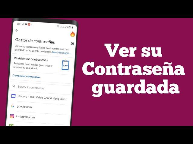 Como saber las contraseñas guardadas en android | Cómo encontrar contraseñas guardadas en Android