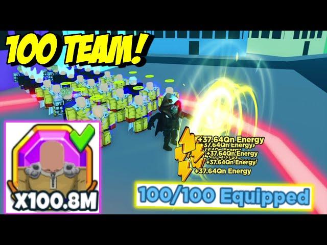 Got 100 Hero Team In Anime Punching Simulator!