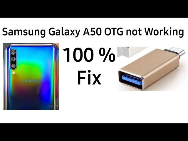 Samsung Galaxy A50 OTG Not working Fix