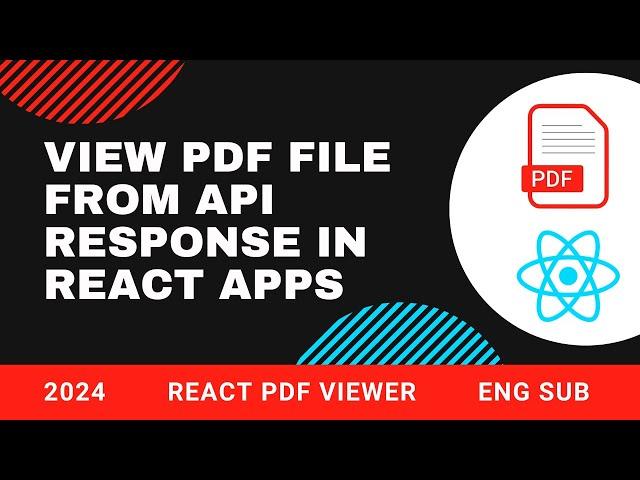 View PDF file from API response in React 2024