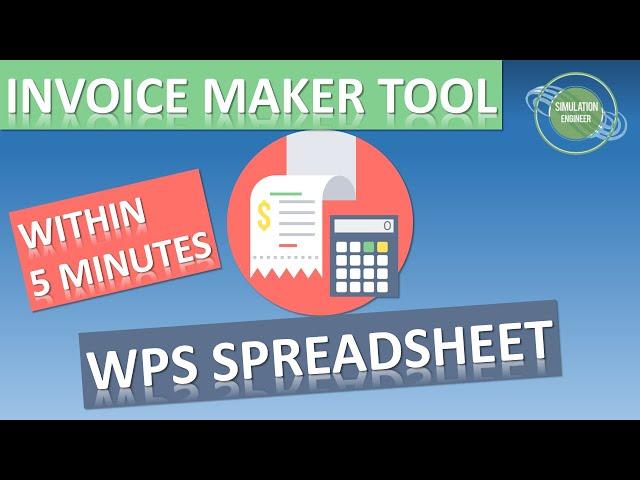 Invoice Maker | WPS Spreadsheet | Hands on Tutorial