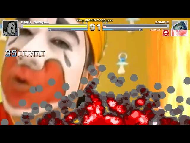 Mugen Dark Donald vs Zombie and Plastilla